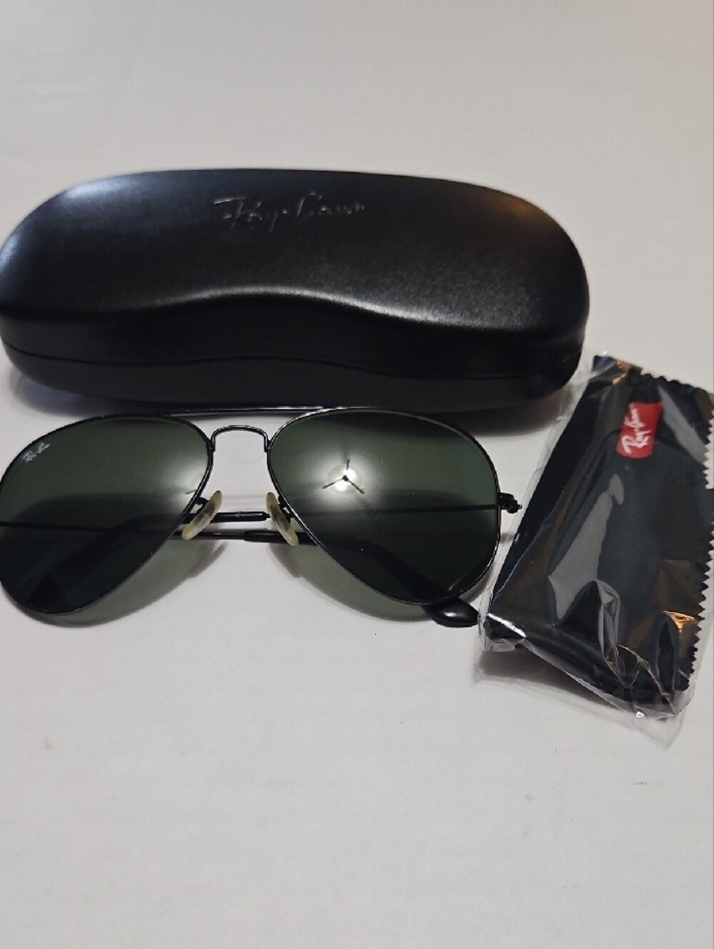 Ray-Ban RB3025 L2823 58 14 Aviator Sunglasses Black Frame,Green Lenses With Case